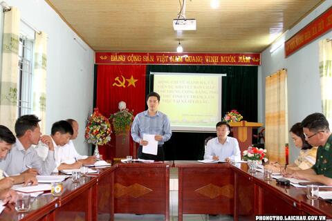 Đồng chí Phó Bí thư Tỉnh ủy Vũ Mạnh Hà thăm và làm việc tại các xã biên giới huyện Phong Thổ