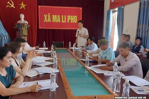 NHCSXH huyện tập huấn nghiệp vụ tín dụng, chính sách năm 2024 tại xã Ma Li Pho