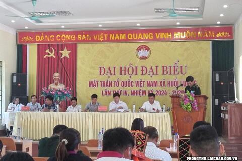 Đại hội đại biểu Ủy ban MTTQ Việt Nam xã Huổi Luông lần thứ IV,  nhiệm kỳ 2024-2029