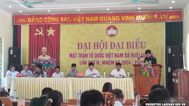 Đại hội đại biểu Ủy ban MTTQ Việt Nam xã Huổi Luông lần thứ IV,  nhiệm kỳ 2024-2029