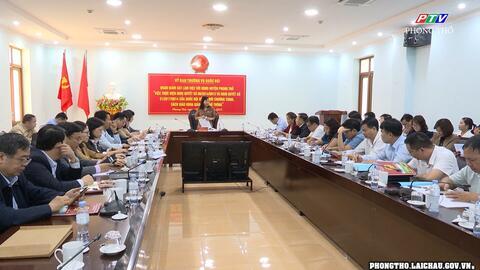 Đoàn giám sát của Ủy Ban Thường vụ Quốc hội làm việc tại huyện Phong Thổ