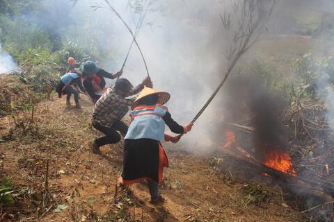 Diễn tập ứng phó cháy rừng, tìm kiếm cứu nạn