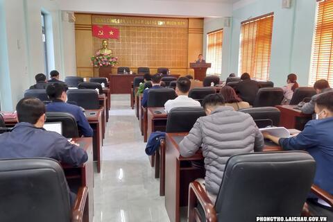 Hội nghị tổng kết công tác tuyên giáo, Ban chỉ đạo 35 huyện Phong Thổ năm 2021