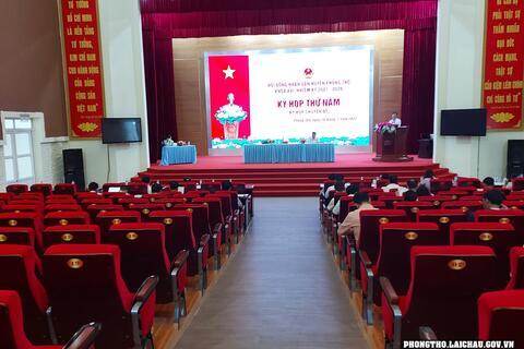 Kỳ họp thứ 5 HĐND huyện Phong Thổ khóa XXI, nhiệm kỳ 2021 - 2026