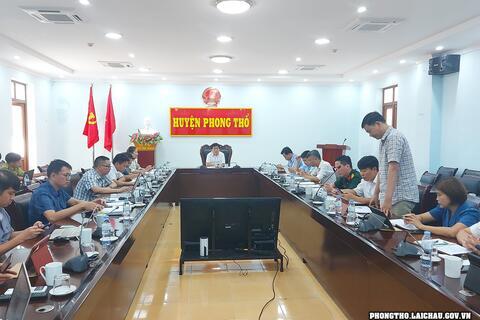 UBND huyện Phong Thổ triển khai nhiệm vụ tháng 6/2022
