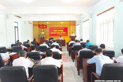 Đảng bộ huyện Phong Thổ tổ chức Hội nghị ban chấp hành lần thứ 11