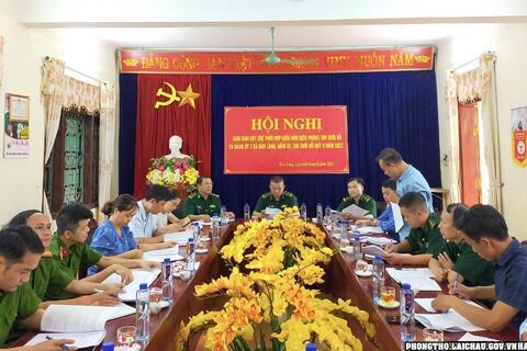 Giao ban quy chế phối hợp giữa Đồn Biên phòng Sin Suối Hồ và Đảng ủy 3 xã Bản Lang, Nậm Xe, Sin Suối Hồ quý II năm 2022