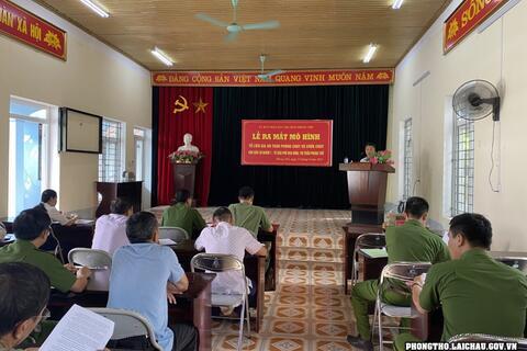 Ra mắt mô hình tổ liên gia an toàn phòng cháy chữa cháy khu dân cư nhóm I – Tổ dân phố Hòa Bình, Thị trấn Phong Thổ