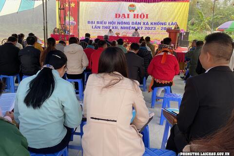 Đại hội đại biểu Hội Nông dân xã Khổng Lào lần thứ XII, nhiệm kỳ 2023-2028.