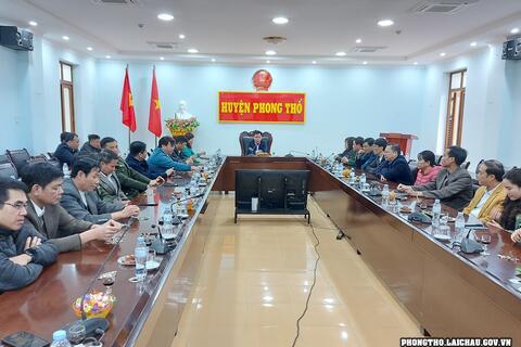 UBND huyện Phong Thổ đánh giá tình hình trước, trong, sau Tết Nguyên đán và triển khai nhiệm vụ đầu năm 2023