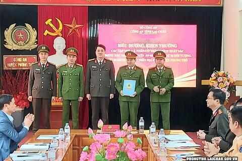 Công an tỉnh Lai Châu biểu dương khen thưởng cá nhân, tập thể có thành tích xuất sắc trong đấu tranh chuyên án 0323S