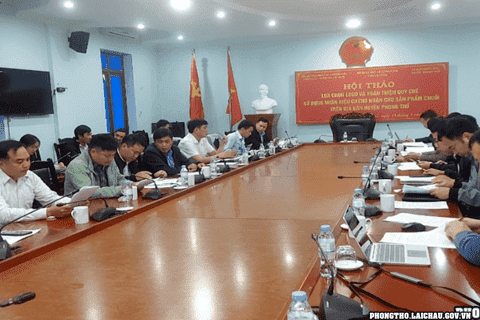 UBND huyện Tổ chức Hội thảo lựa chọn Logo và hoàn thiện quy chế sử dụng nhãn hiệu chứng nhận cho sản phẩm chuối trên địa bàn huyện Phong Thổ.