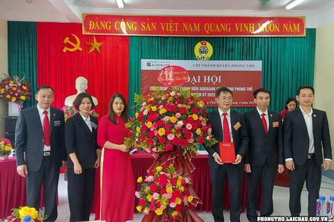 CĐCS thành viên AgriBank chi nhánh huyện Phong Thổ Đại hội lần thứ VI, nhiệm kỳ 2023 - 2028