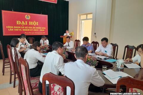 Đại hội Công đoàn cơ sở Tòa án nhân dân huyện Phong Thổ nhiệm kỳ 2023-2028