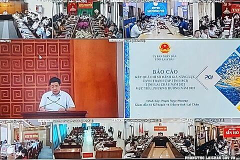 Hội nghị phân tích các Chỉ số PAR INDEX, PCI, PAPI của tỉnh Lai Châu năm 2022 và Công bố Chỉ số Cải cách hành chính năm 2022