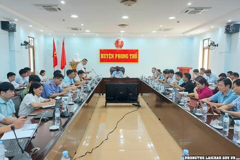 UBND huyện Phong Thổ sơ kết nhiệm vụ 6 tháng đầu năm 2023