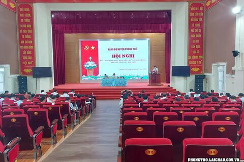 Hội nghị Ban chấp hành Đảng bộ huyện Phong Thổ lần thứ 16 (mở rộng)