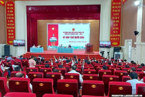Bế mạc Kỳ họp thứ 14, Hội đồng Nhân dân huyện Phong Thổ khóa XXI, nhiệm kỳ 2021 - 2026