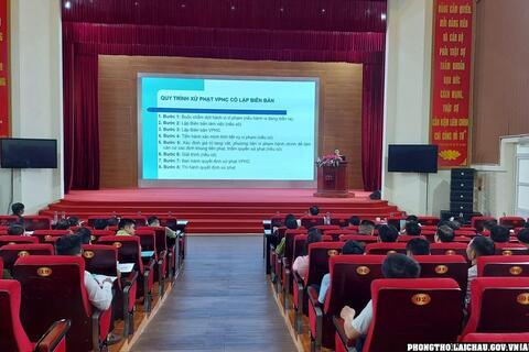 Hội nghị Tập huấn nghiệp vụ công tác theo dõi thi hành pháp luật, xử lý vi phạm hành chính năm 2023