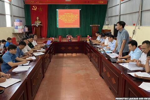 Đoàn công tác của UBND huyện Phong Thổ kiểm tra, nắm tình hình thực hiện nhiệm vụ phát triển kinh tế xã hội 9 tháng đầu năm 2023 và các Chương trình Mục tiêu Quốc gia  tại xã Dào San