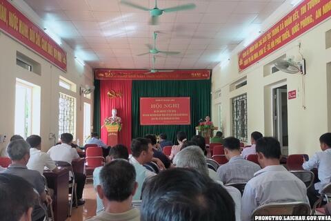 Đảng ủy xã Bản Lang tổ chức Hội nghị nghiên cứu, học tập, quán triệt, tuyên truyền triển khai học tập các chỉ thị, nghị quyết của Trung ương, Tỉnh ủy.