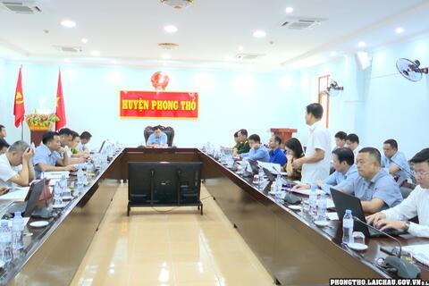 UBND huyện Phong Thổ triển khai nhiệm vụ tháng 11/2023