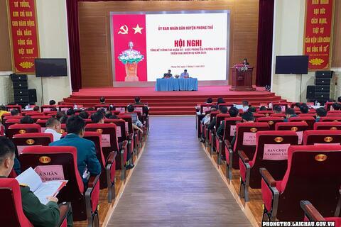 Tổng kết công tác Quân sự - Quốc phòng địa phương năm 2023, triển khai nhiệm vụ 2024