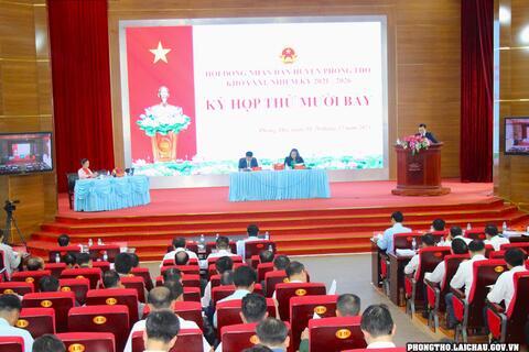 Khai mạc Kỳ họp thứ 17 HĐND huyện Phong Thổ khóa XXI, nhiệm kỳ 2021-2026