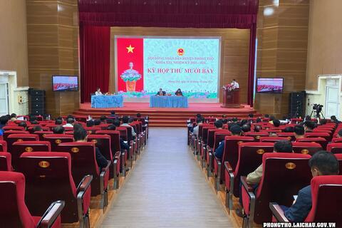 Bế mạc kỳ họp thứ 17 HĐND huyện Phong Thổ khóa XXI, nhiệm kỳ 2021-2026