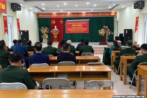 Phong Thổ  gặp mặt các cán bộ quân đội nghỉ hưu, nghỉ công tác trên địa bàn huyện nhân kỷ niệm 79 năm Ngày thành lập Quân đội nhân dân Việt Nam, 34  ngày quốc phòng toàn dân.