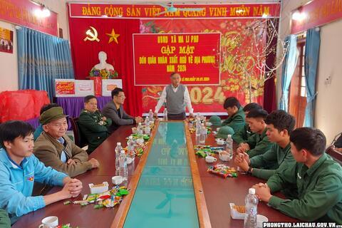 Ma Li Pho gặp mặt đón quân nhân xuất ngũ về địa phương năm 2024