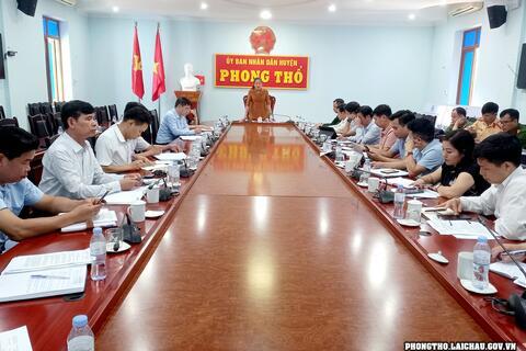 Họp Ban tổ chức Lễ hội Then Kin Pang huyện Phong Thổ năm 2024