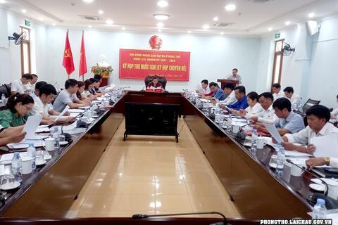 Kỳ họp thứ mười tám (kỳ họp chuyên đề) Hội đồng nhân dân huyện Phong Thổ khóa XXI, nhiệm kỳ 2021-2026
