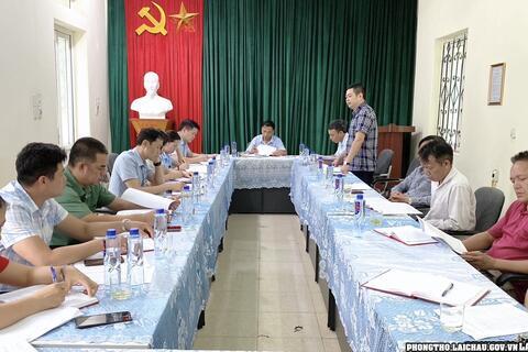 BTV Huyện ủy Phong Thổ làm việc với chi bộ Ban quản lý rừng phòng hộ