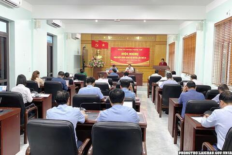 Hội nghị ban chấp hành đảng bộ huyện Phong Thổ lần thứ 22