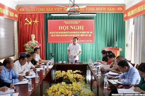 Kiểm tra công tác chuẩn bị Đại hội đảng bộ các cấp nhiệm kỳ 2025 – 2030 tại xã Mù Sang