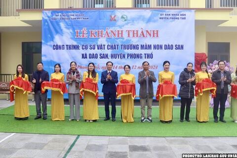 Khánh thành công trình Trường Mầm non Dào San