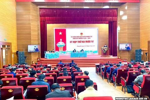 Khai mạc Kỳ họp thứ Hai mươi tư HĐND huyện Phong Thổ khóa XXI, nhiệm kỳ 2021-2026