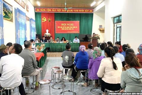 Đoàn đại biểu HĐND tỉnh, huyện tiếp xúc cử tri tại tại xã Mường So