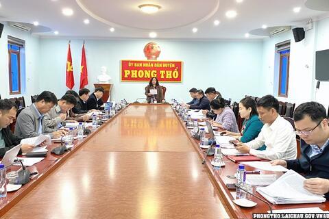 Hội nghị liên tịch thống nhất thời gian, nội dung kỳ họp thứ 25 HĐND huyện Phong Thổ khoá XXI, nhiệm kỳ 2021-2026
