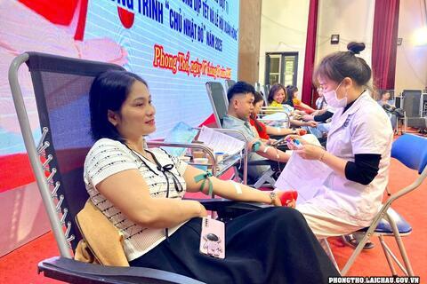 400 người đăng ký tham gia hiến máu tình nguyện tại huyện Phong Thổ