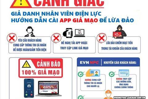Tuyên truyền cảnh báo thông tin giả danh cán bộ điện lực lừa đảo qua mạng