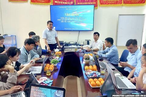Tập huấn phần mềm nền tảng bảo tồn và phát huy giá trị văn hoá truyền thống dân tộc thiểu số tỉnh Lai Châu