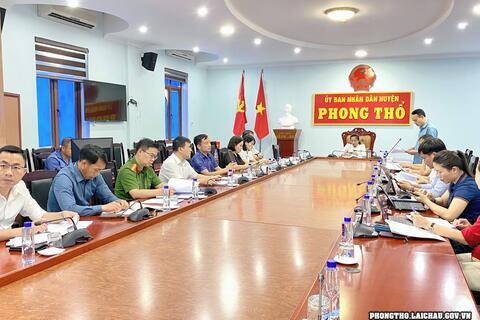 Phong Thổ họp Ban chỉ đạo thi cấp huyện, kỳ thi tốt ngiệp THPT năm 2025