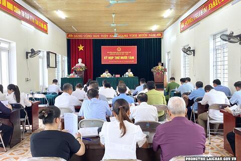 Kỳ họp thứ mười tám, HĐND thị trấn Phong Thổ khóa XXI, nhiệm kỳ 2021-2026