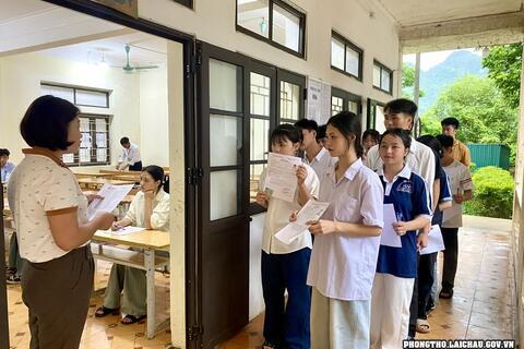 524 thí sinh Phong Thổ dự thi THPT năm 2025
