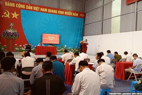 Xã Lản Nhì Thàng tổ chức Hội nghị Ban Chấp hành Đảng bộ xã lần thứ 50 gắn với sơ kết công tác xây dựng Đảng, hệ thống chính trị  6 tháng đầu năm 2024