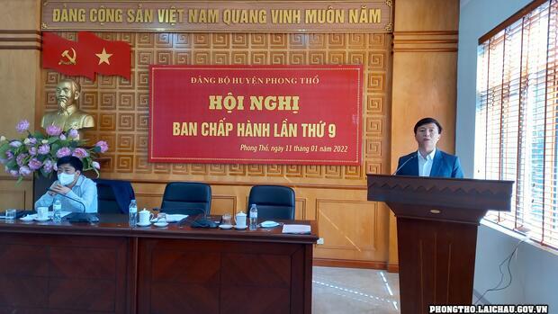 Hội nghị Ban Chấp hành Đảng bộ huyện Phong Thổ lần thứ 9