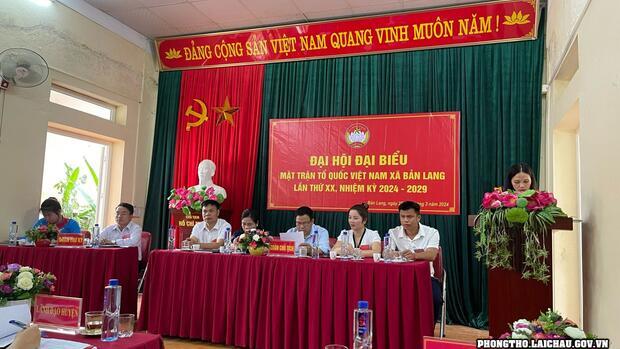 Đại hội MTTQ Việt Nam xã Bản Lang, nhiệm kỳ 2024 - 2029