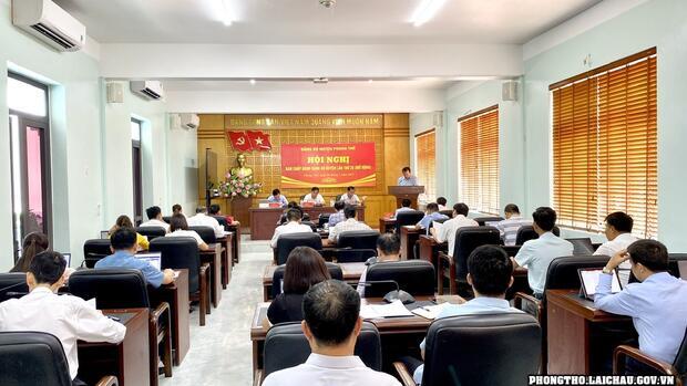 Hội nghị Ban Chấp hành Đảng bộ huyện Phong Thổ lần thứ 25 (Mở rộng)